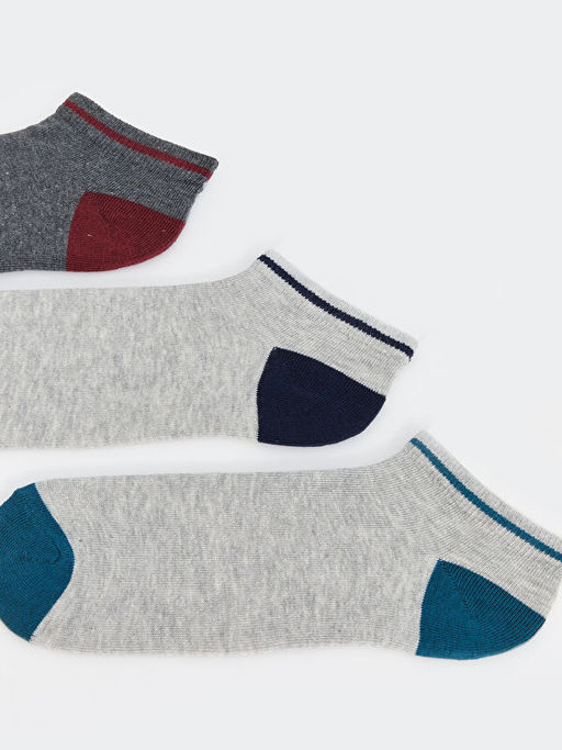 Renk Bloklu Erkek Patik ?orap 7li