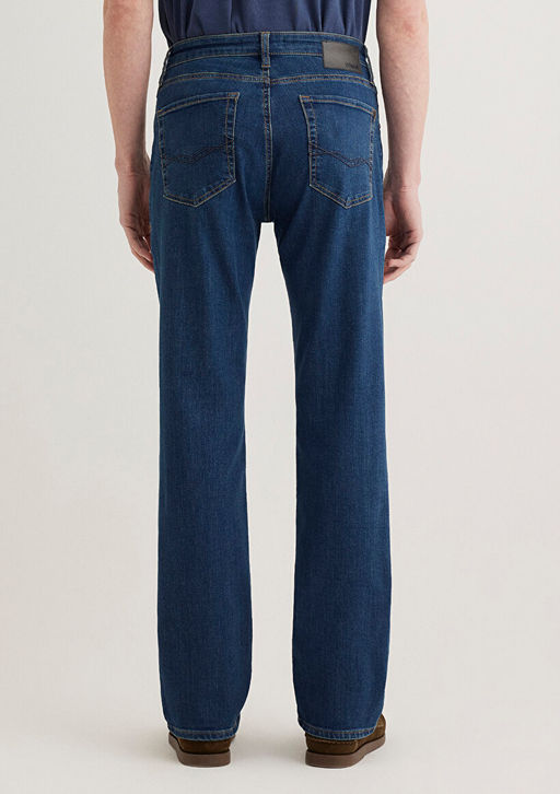 177 Koyu Mavi Comfort Jean Pantolon  фото 5