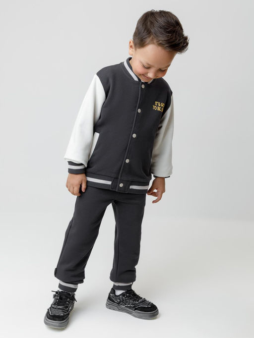 КР 302841/антрацитовый 3902 к590 жакет (бомбер) для мал - Crockid фото 5