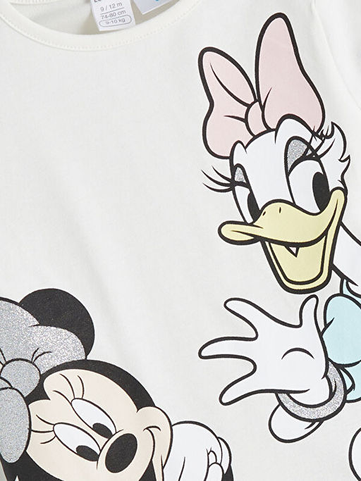 Minnie Mouse ve Daisy Duck Bask?l? K?z Bebek Ti??rt