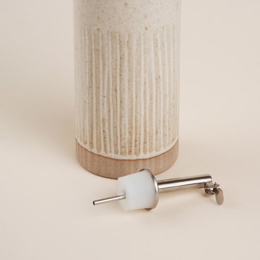 Бутылка для масла и соуса SL Home «Виенто», 500 мл, 7×26 см, керамика, бежевая