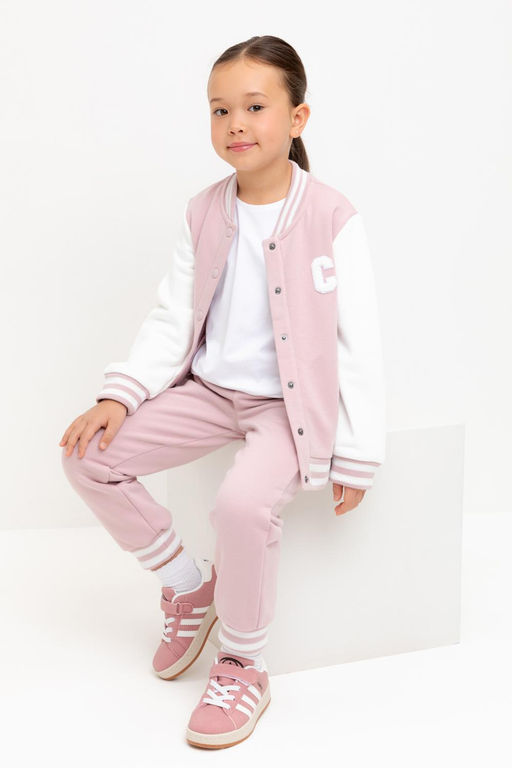 КР 302675/розовый лед жакет (бомбер) для дев