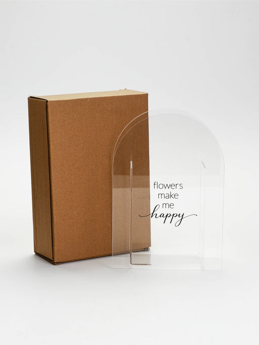 Ваза для цветов Flowers, акрил, 14×20×5.5 см
