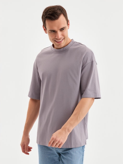 Футболка мужская MINAKU: Basic line MAN серая, размер 50