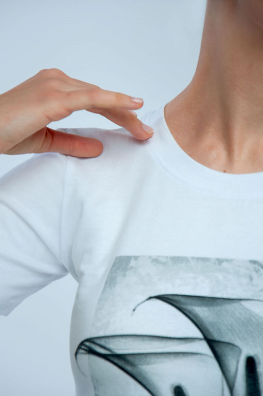 Арт. 3748 Футболка женская 42-50 (5 шт) Цвет:белый - Калинка фото 5