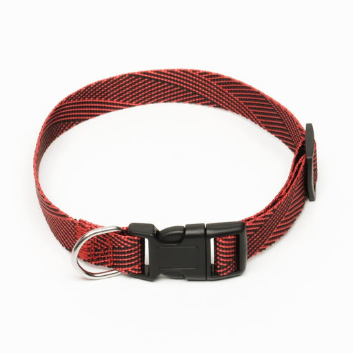 Ошейник Вязанка, ширина 2 см, красный - Пижон фото 2