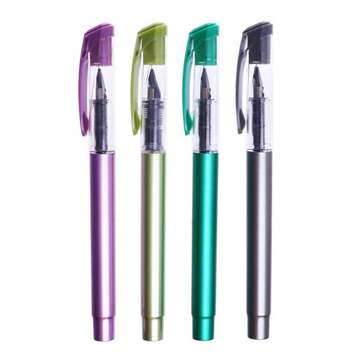 Цена за 20 шт. Ручка перьевая Перламутр, с закрытым пером, МИКС