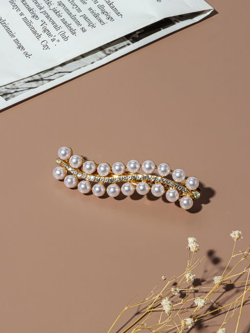 Цена за 2 шт. Заколка - автомат для волос «Олимпия», волна, 8.5 см