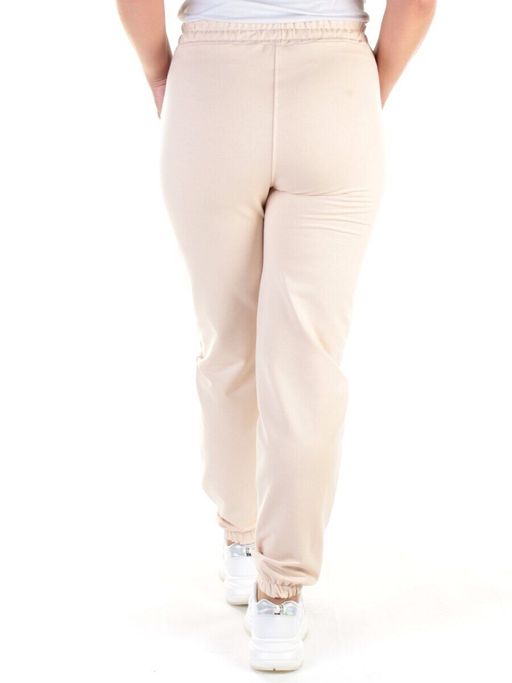 QB-84 BEIGE Брюки спортивные женские (95% хлопок, 5% стрейч) P&S