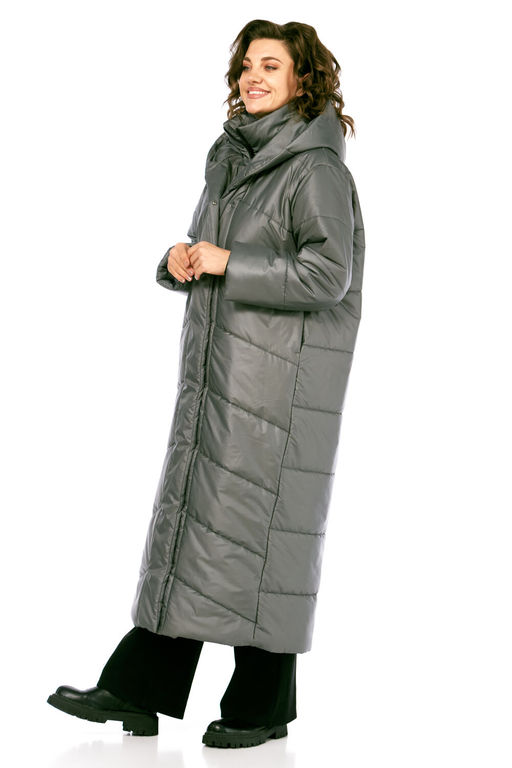 Пальто Diamant 2128 серый фото 10