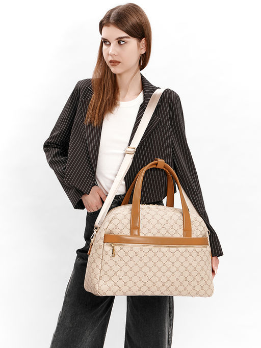 LACCOMA сумка AC89003-мишки бежевый эко кожа  фото 8