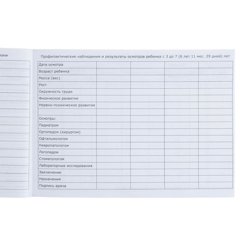 Медицинская карта ребенка Форма №112/у, 80 листов, Минни Маус