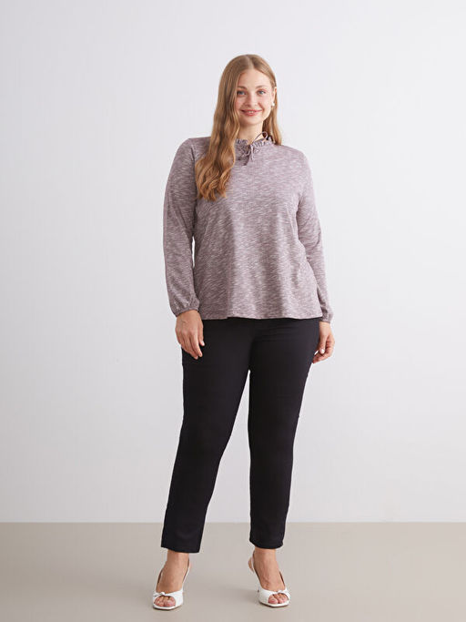 F?rf?rl? Ba?lamal? Yaka Bluz