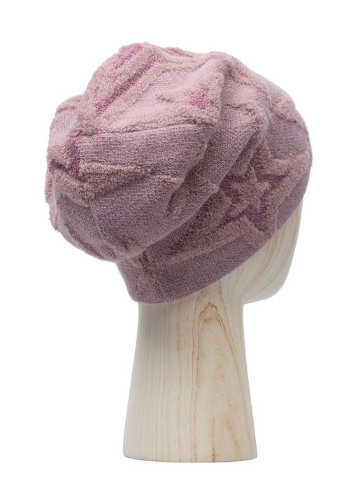 Шапка жен. шерсть+виск+мет LB-N88023 pink/silver - Labbra фото 2