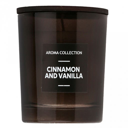 Свеча Incense д7см, h9см, ароматическая Cinnamon and Vanilla, в стеклянном стакане, время горения 32 часа (Россия) - Домашняя мода фото 5
