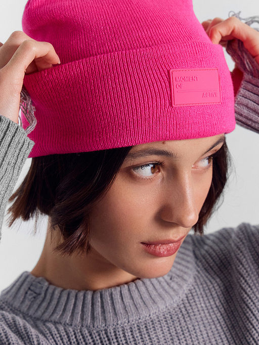 Шапка женская розовая - Mark formelle фото 4