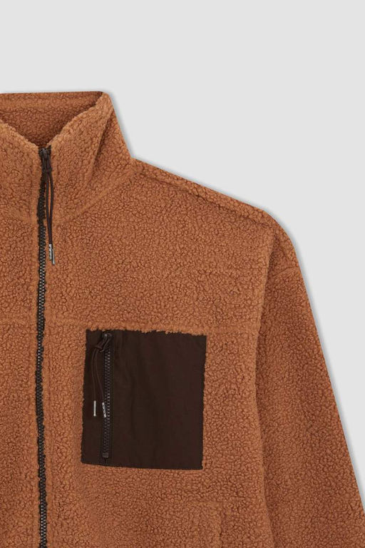 Крутой плюшевый кардиган оверсайз - Defacto фото 8