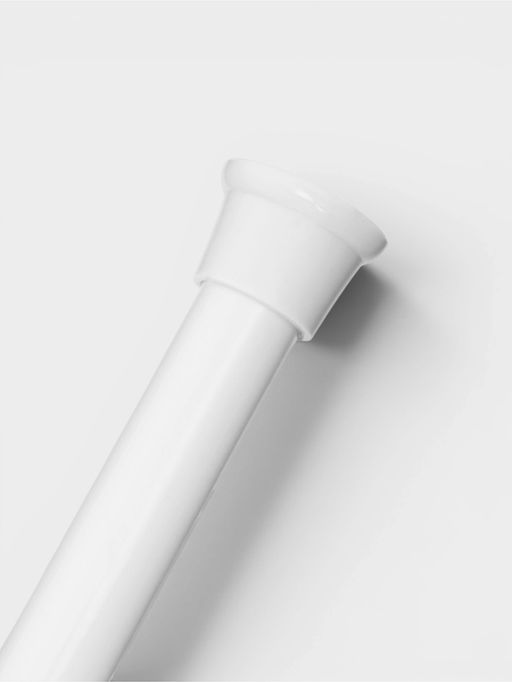 Карниз для ванной комнаты "Контур" 110-200 см, цвет белый