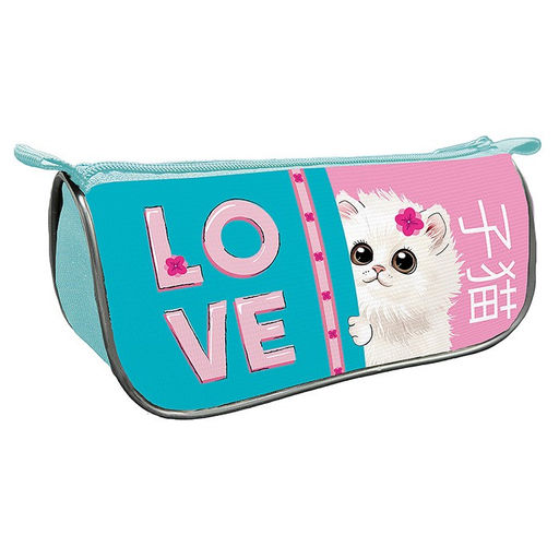 Пенал-косметичка 220*105мм, объемный, печать на ткани "Премиум. FLUFFY" (К-7)