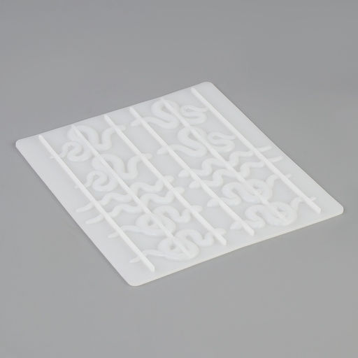 Молд силиконовый «Змейки» 16,5 х 14,8 х 1 см