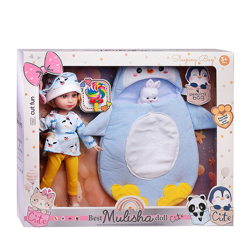 Кукла "София" в костюме пингвина,в коробке