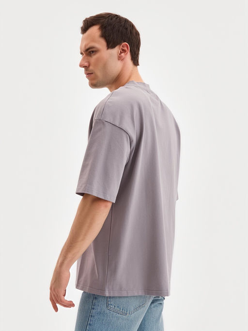 Футболка мужская MINAKU: Basic line MAN серая, размер 52