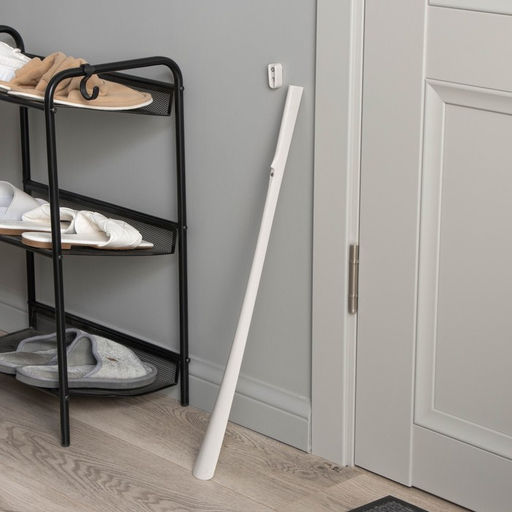 Ложка для обуви с магнитным держателем, 61.5×4.1×2 см, белая