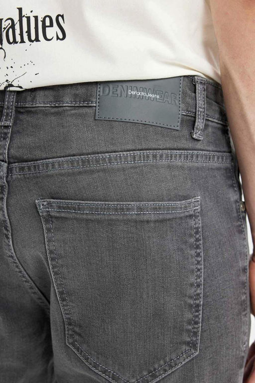 Pedro Slim Fit Джинсовые брюки узкого кроя с нормальной талией и узкими штанинами - Defacto фото 6