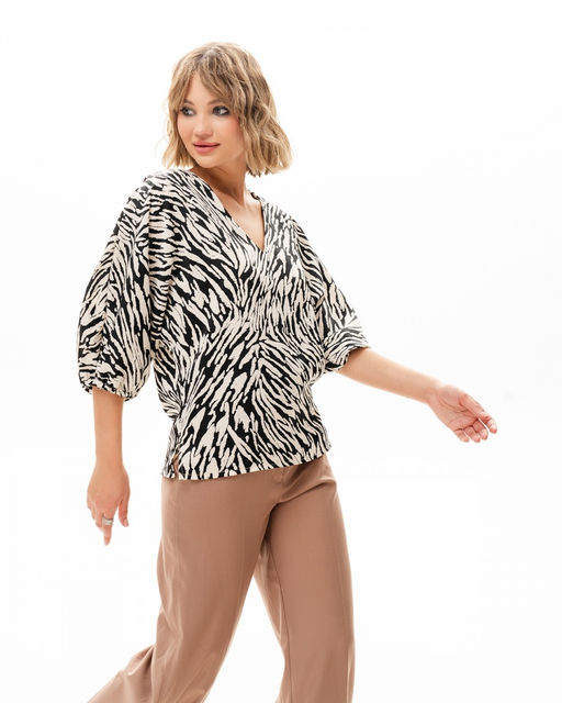 Блузка Японский шёлк с цельнокроеным рукавом - Elena sorti фото 9