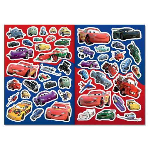 Наклейки многоразовые в альбоме «Тачки», 2 шт., формат А4, Дисней