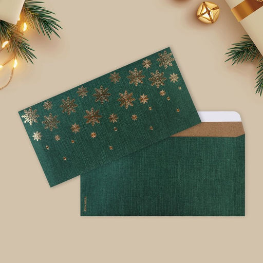 Конверт для денег, набор 10 штук, «С Новым годом», тиснение, 22×11 см