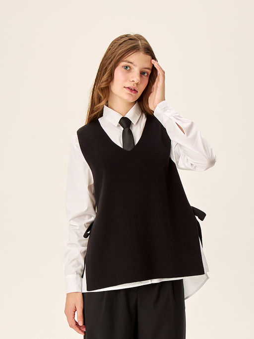 Жилет 9ш73626 черный - Nikastyle фото 2