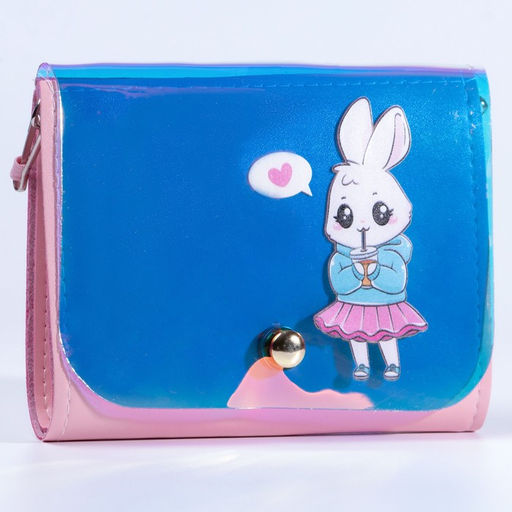 Сумка детская Зайка в юбочке на клапане, цвет сиреневый - NAZAMOK KIDS фото 2