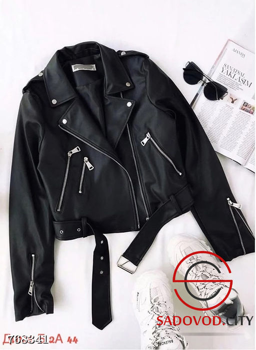 Женская куртка косуха кожаная 768341 - Zum ming фото 2