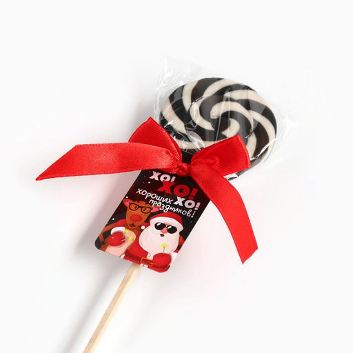 Цена за 2 шт. Леденец новогодний на палочке Хороших праздников, со вкусом колы, 15 г - Фабрика счастья фото 4