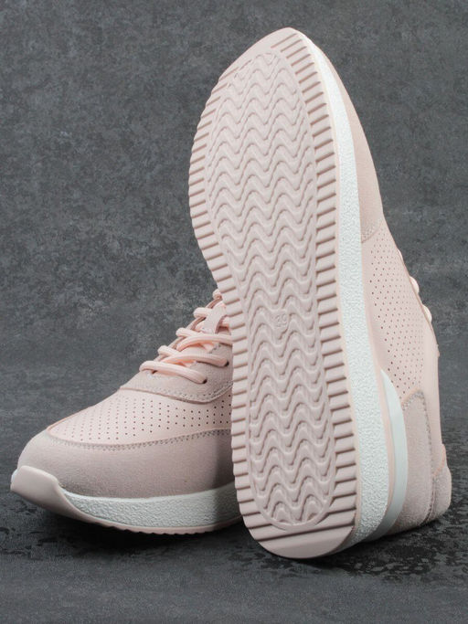 03-YH316-2 PINK Кроссовки женские (натуральная кожа)