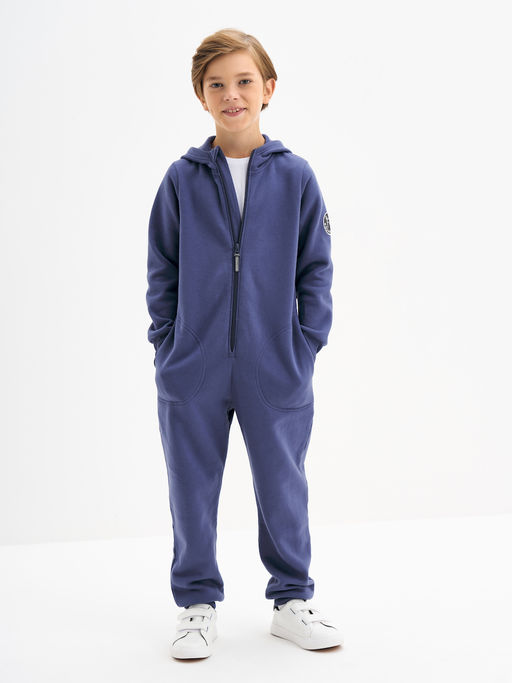 Серо-синий комбинезон для мальчика