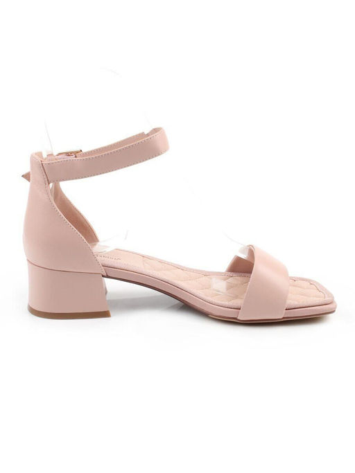 08-BE47F-66JU PINK Босоножки женские (натуральная кожа)