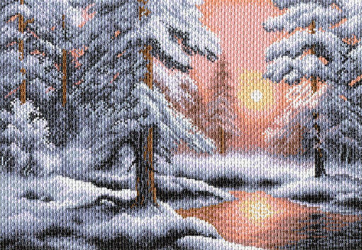 Рисунок на канве МАТРЕНИН ПОСАД арт.37х49 - 1527 Морозная сказка