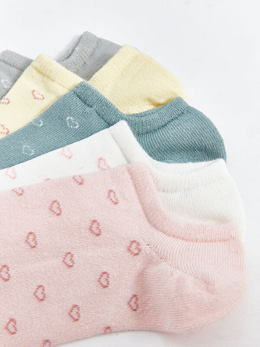 Desenli Kad?n Patik ?orap 5li