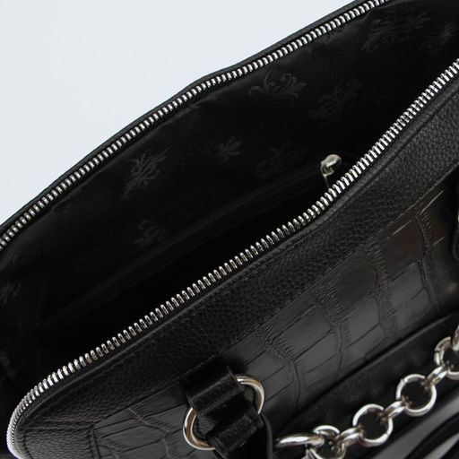 Сумка женская TEXTURA, тоут, средний размер, цвет чёрный  фото 3