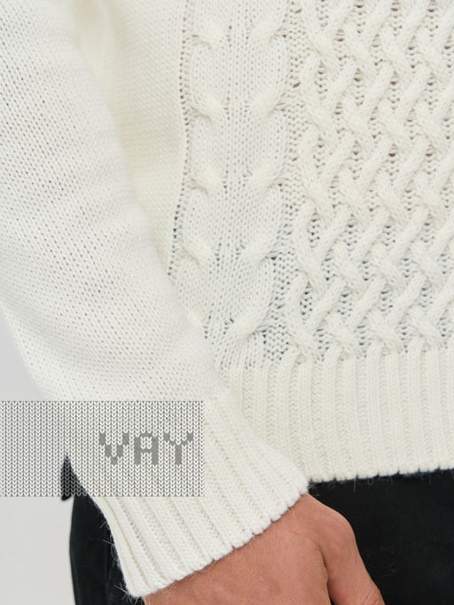 Свитер мужской 5232-12151. 118 молоко