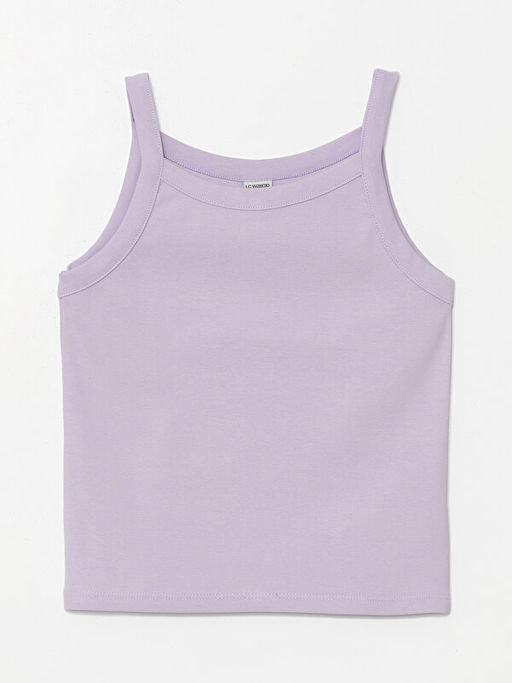 Kare Yaka Basic K?z ?ocuk Crop Atlet