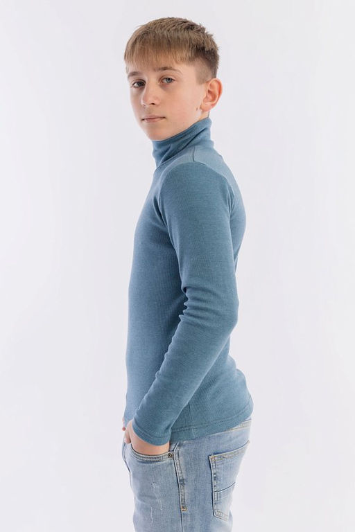 Водолазка из кашкорсе М21894гм Серо-голубой - Елена фото 4