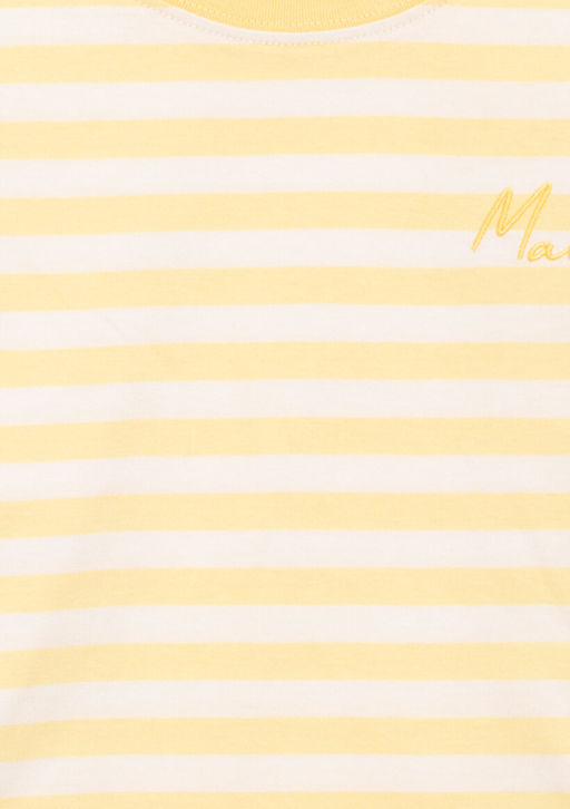 Cizgili Sar? Tisort - Mavi фото 3