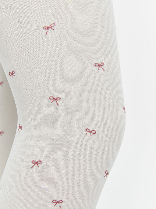 Fiyonk Bask?l? K?z ?ocuk ?nce K?lotlu ?orap 2li