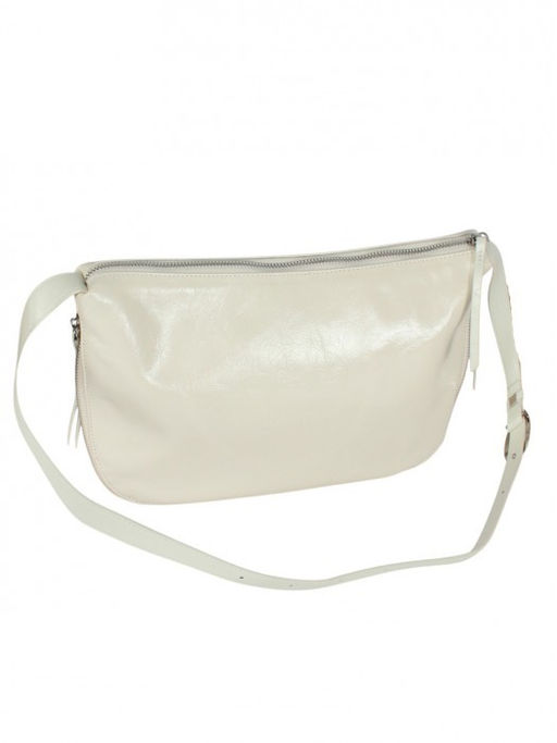 Сумка женская натуральная кожа GU 2066-2075, 1отд, плечевой ремень, молочный SALE 265016