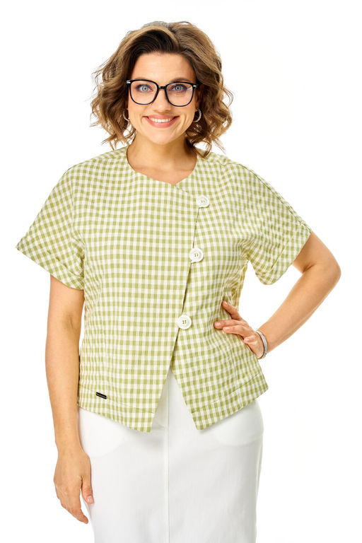 Костюм Michel Chic 1422 джинс, оливка  фото 6