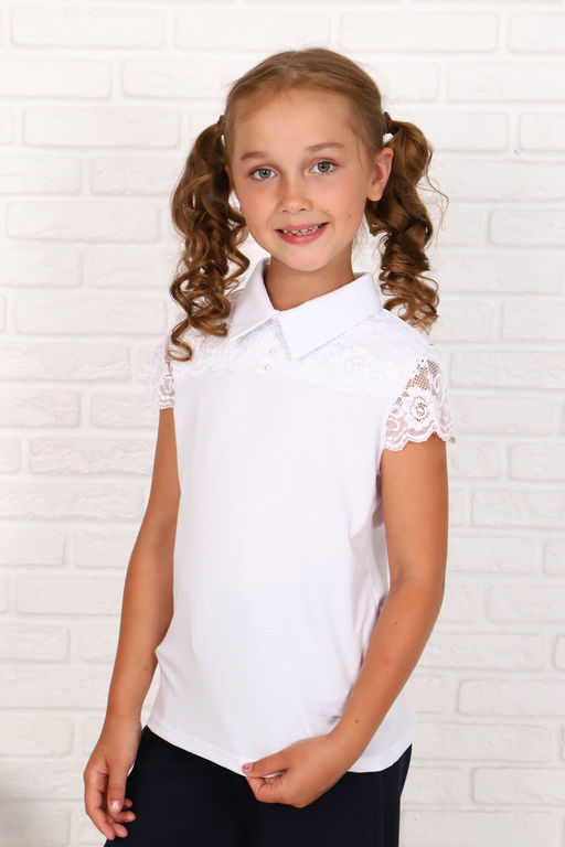 Миранда блузка детская кор. рукав