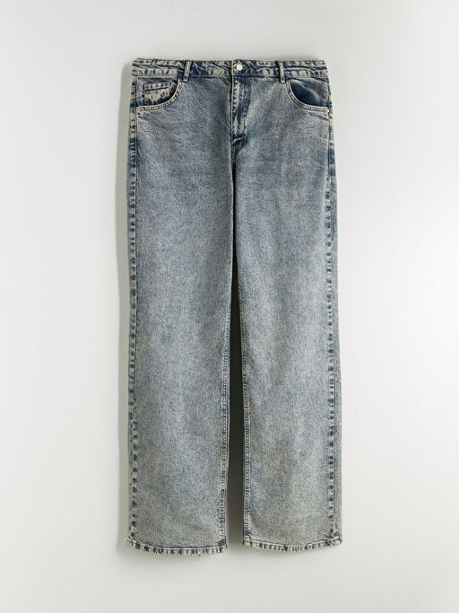 B?y?k Beden Straight Fit Kad?n Jean Pantolon